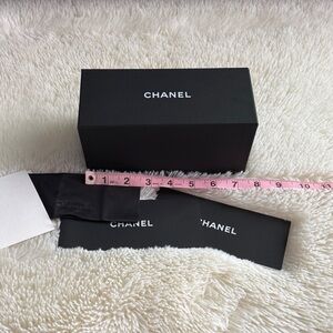 CHANEL Black Box with Booklets & Glasses Towel